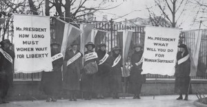 Protest sufrażystek przed Białym Domem, 1917